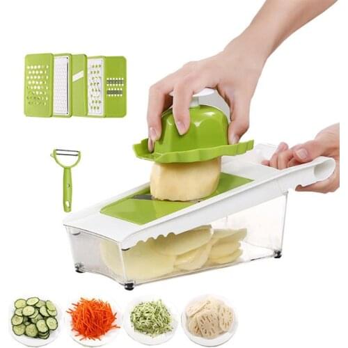 9pcs Kitchen Accessories Fruit Slicer Knife Food Chooper Vegetable Cutter Peeler Slicer Grater Kitchen Tool With Dicing Blades