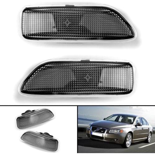 Artudatech Left &Right Fender Side Marker Light Turn Signal No Bulb for VOLVO S60 V70 1999-2006 30722641 30722642 Car Parts
