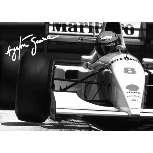 AYRTON SENNA F1 - Classic Car Picture Art Silk Poster Print 24x36inch