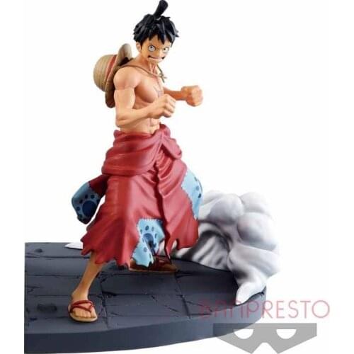 BANDAI Banpresto Original Monkey D. Luffy Figure LFS Anime Model Doll Toys Gifts