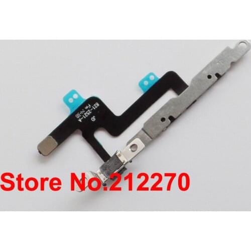 Free DHL EMS New Volume Button Flex Cable With Metal Plate For iPhone 6 4.7" Replacement Parts Wholesale