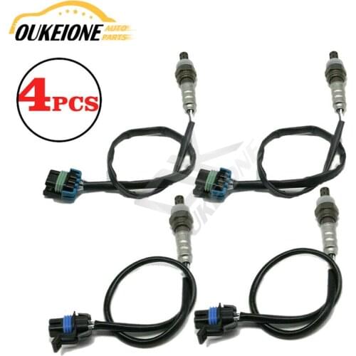 4pcs O2 Oxygen Sensor Upstream Downstream for 09 10 11 12 GMC Canyon Chevrolet Colorado Hummer H3 H3T 5.3L Replacement parts