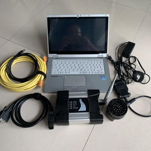Diagnostic Tool for Bmw Icom Next Wifi Laptop CF-ax2 i5 4g Tablet Installed with Latest Software Ssd Cables Full Set