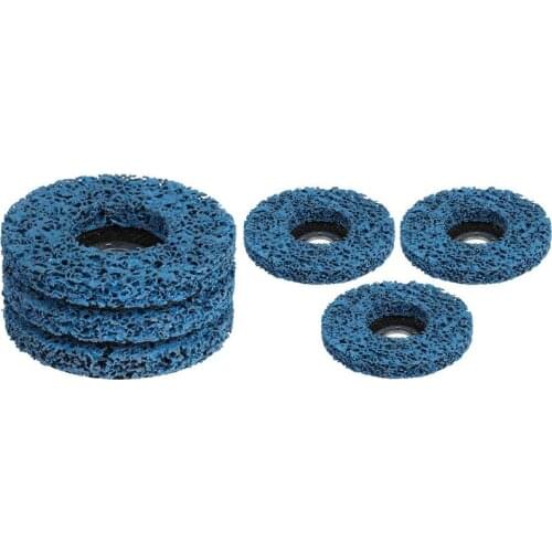 3Pcs Disc Abrasive Wheel for Cleaning and Removing Paint and Rust (Blue)