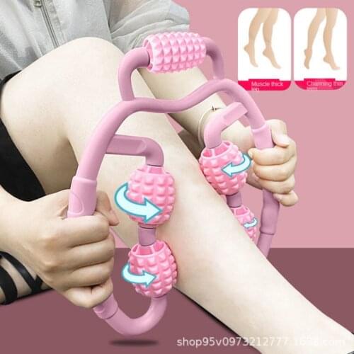 Fitness Equipment Trigger Point Roller Massage Neck Muscle Yoga Exercise Pilates Fitness Training Five-round Ring Massager