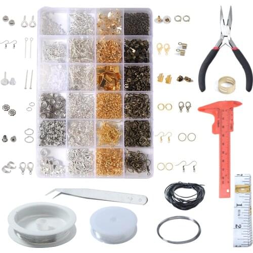 1box Ear Hook Jump Rings Split Rings Earring Hook Lobster clasp Pins Jewelry DIY Accessories DIY Jewelry Findings Making Kit