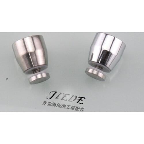 Creative solid stainless steel bathroom small handle glass door single hole handle / shower room glass door handle knob