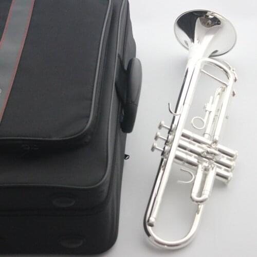 New MFC Bb Trumpet 3335S Silver Plated Music Instruments Profesional Trumpets Student Included Case Mouthpiece Accessories