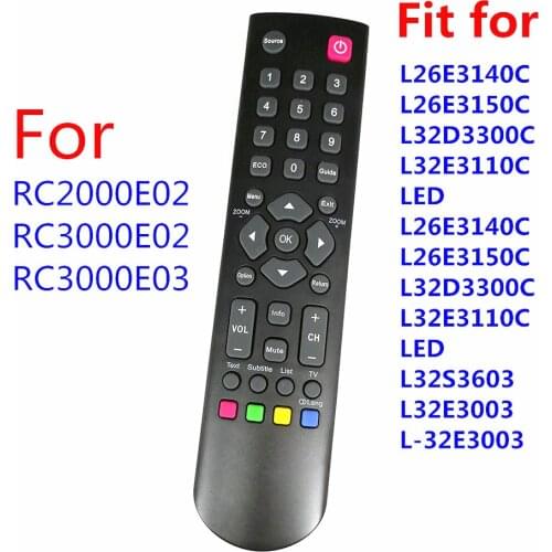 New Original Remote Controller RC2000E02 For TCL TV RC3000E03 L26E3140C L26E3150C L32D3300C H32B3803 H24E4433 Thomson T32RTE1250