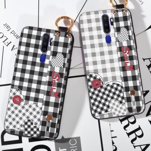 Couple Love Wristband Strap Case For OPPO A5 A8 A9 A31 2020 Back Cover Coque For OPPO A3S AX5 A7 A71 A72 A83 A92 A92S