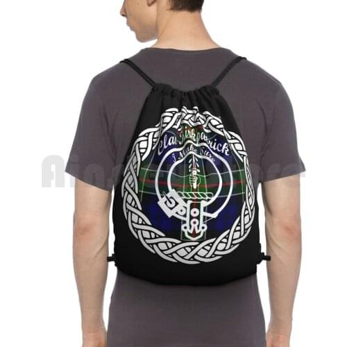 Clan Surname Last Name Tartan Crest Badge Backpack Drawstring Bag Riding Climbing Gym Bag Heraldry Coat Of Arms Tartan Kilts