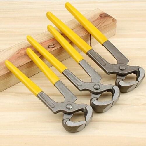 PVC Coated Nutcracker Pincers Multifunction Pull Nail Plier Shoe Repair Tool Alicates Ferramentas De Mano