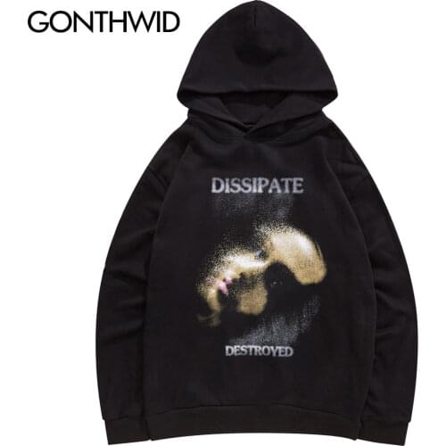 GONTHWID Creative Dissipate Face Print Hoodies Sweatshirts Streetwear Hip Hop Harajuku Casual Hooded Sweat Shirts Mens 2020 Tops