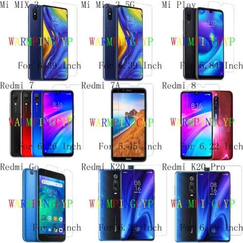 Screen Protector Film For XIAOMI Mi MIX 3 5G Play PocoPhone F1 Redmi 6 Pro 6A 7 7A 8 Go K20 M1810F6LT