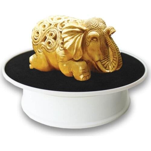 1kg 8inches Velvet Top Motorized Rotating Display Turntable Ideal for Jewelry Hobby Collectible Product