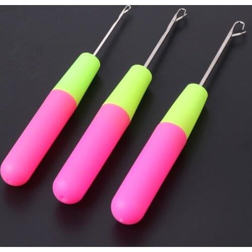 3PCS Crochet Hook Latch Lock Needle Tool Rug Making Knitting Interlock DIY Tool