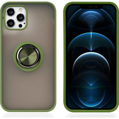 360 degree rotating frosted tpu pc magnetic ring holder phone case for iphone 11 12 pro max X XR Xs Max