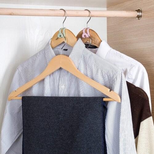 5Pcs/Set DIY Clothes Hanger Home Easy Hook Closet Organizer Storage Rack Holder Hook Mini Clothes Hanger Space Saving Connectors