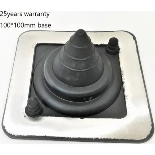 5pcs/lot, Deks roof flashing cable and pipe boot entry 20 years warranty UV resistance roof gasket with 2 cable nipples