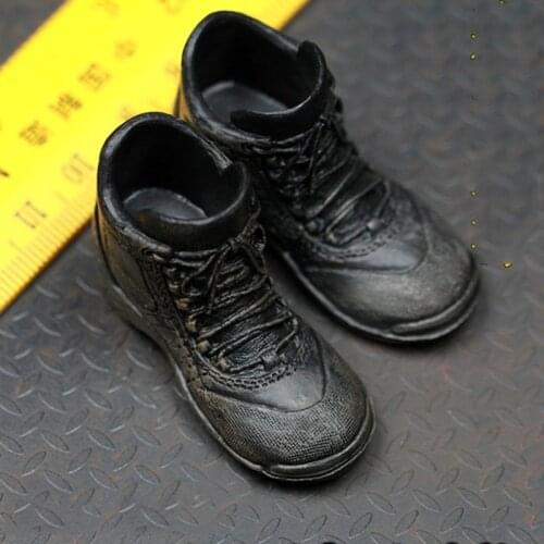 In Stock 1/6 Scale Male Figure Accessory Combat Boots Soldier Shoes Solid With Feet for 12'' Replaceable Foot Body