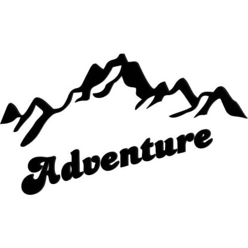 Climbing Mountain Explorer Creative Exquisite Decals Car Decoration Personality Pvc Waterproof Decals Black/white, 16cm*9cm