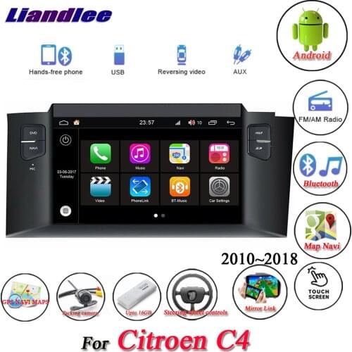 For Citroen C4 2010-2018 Stereo Car Radio HD Screen Android Multimedia CD DVD Player GPS Navigation System