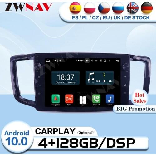 Carplay 2 Din Android 10 Multimedia For Honda Odyssey 2015 2016 2017 2018 2019 Receiver Audio Stereo GPS Video Player Head Unit