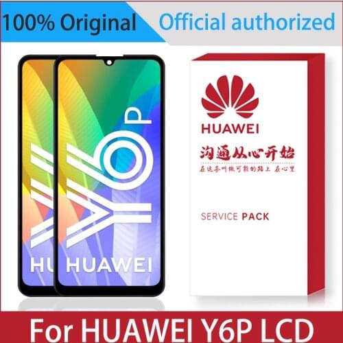 6.3'' Display For Huawei Y6P 2020 Global MED-L29 MED-LX9 MED-LX9N LCD Touch Screen Digitizer Assembly Replacement With Frame