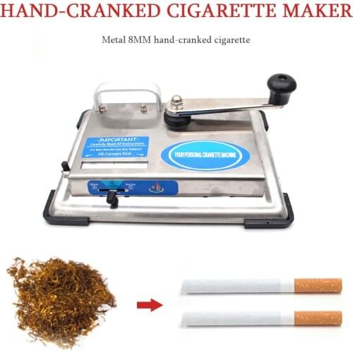 Household Tabletop Cigarette Roller Hand-cranked Cigarette Maker Smoking Accessories 100s King Regular Size 28x14x4cm