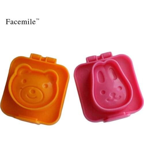 Facemile 2PCS/Set Boiled Egg Sushi Rice Mold Mould Bento Maker Sandwich Cutter Moon Cake Decorating Decoration Kitchen Tools