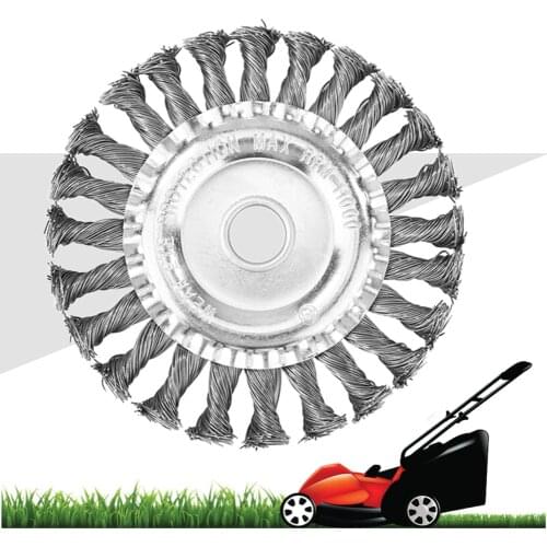 Steel Wire Trimmer Head Grass Brush Cutting Rusting Dust Removal Wheel Garden Lawnmover Cutter Head for Brushcutter