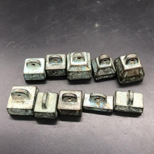 Exquisite bronze ornaments (seals of ten emperors of Qing Dynasty) (set of 10)