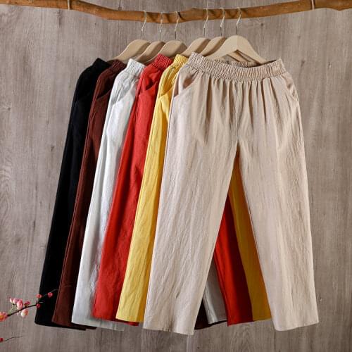 Juanitatop Women's Linen Trousers