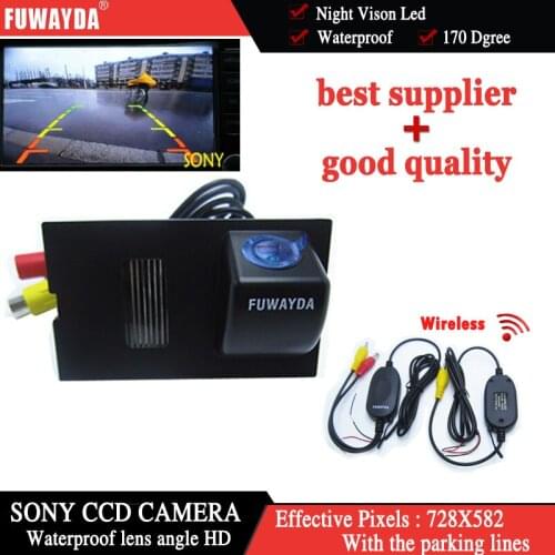 FUWAYDA Wireless FOR SONY CCD Car Rear View Mirror Image CAMERA for LAND ROVER FREELANDER/ DISCOVERY 34/ RANGE ROVER +Guide Line