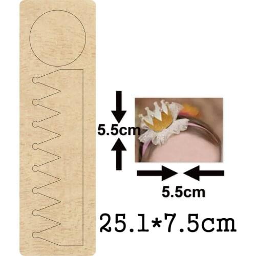Crown Headdress Wooden Mold Headband Wood Dies For DIY Leather Cloth Paper Craft Fit Common Die Cutting Machines on the Market
