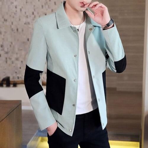 Fashion jacket, fashion jacket, color matching lapel jacket for men, spring new jacket, fashion youth jacket,men clothing