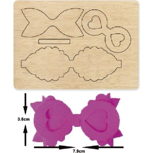 Cute Heart Bow-knot Cutting Dies New Die Cut &Wooden Dies Suitable for Common Die Cutting Machines on the Market