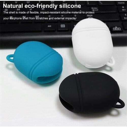 NEW Soft Silicone Case Bluetooth Wireless Earphones Cover For Oneplus Buds Case Shockproof Earphone Protective Cover With Hook