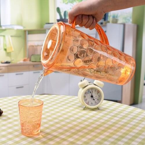 Creative plastic water cooler large capacity beverage juice jug with lid household living room water cooler