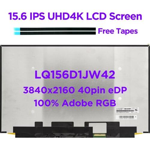 Original 15.6" IPS Laptop LCD Screen LQ156D1JW42 fit B156ZAN03.2 NE156QUM-N62 For ThinkPad P50 P51 P52 UHD4K 3840x2160 40pin eDP