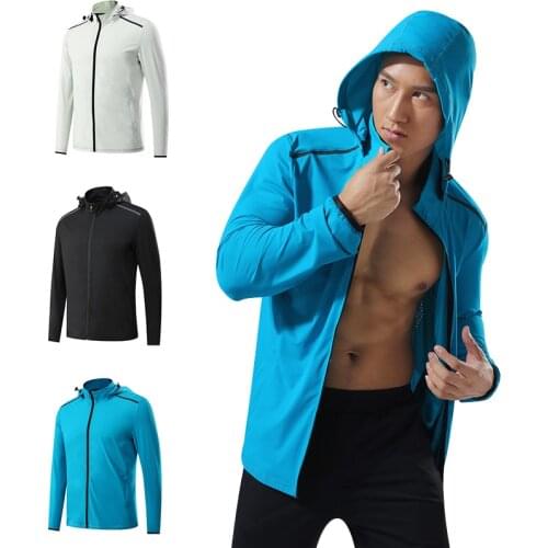 Autumn Mens Sportswear Fitness Sport Running Jacket Adult Hoodie Outdoor Windproof Zipper Training Coat