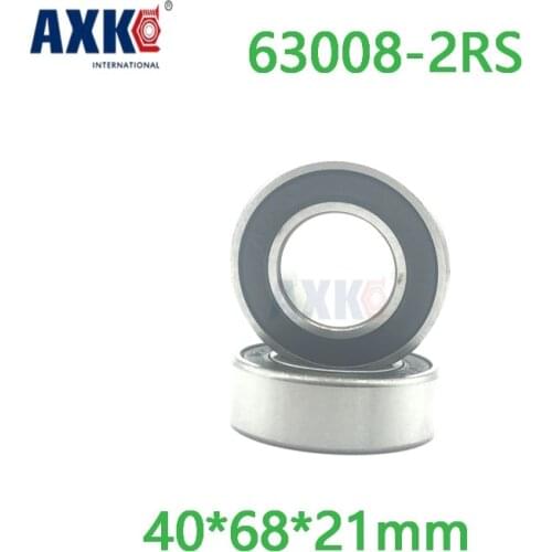 Axk 63008zz Excavator Bearing 63008 2rs 63008-2rs 40*68*21mm 40x68x21mm Double Shielded Deep Ball Bearings Large Breadth