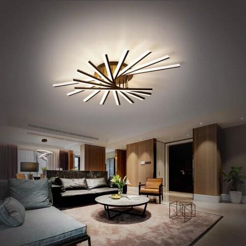 Nordic Living Room Bedroom kitchen design of Modern acrylic LED Chandelier Ceiling can Dimming Lighting lamp light gloss