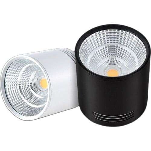 Super Bright Dimmable LED COB Ceiling Spot Lamp 7W 9W 12W 15W 18W Surface Mount Downlight for Indoor Lighting Kitchen Bedroom