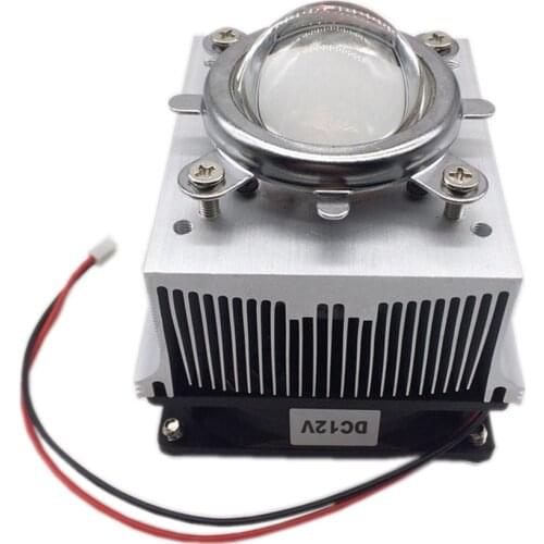 LED Heatsink Cooling Radiator + 60 90 120 Degrees Lenes + Reflector Bracket + Fans For High Power 20W 30W 50W 100W LED