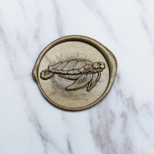 Turtle Wax Seal Stamp, wedding stamp ,seaside party wax seal stamp, invitation seals,wedding invitation,sea turtle wax stamp