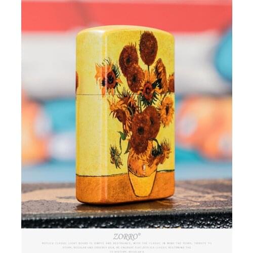 ZORRO Kerosene Lighter Pay Homage to Famous Paintings Creative Lighters Color Printing Exquisite Details Nice Gifts for Anyone