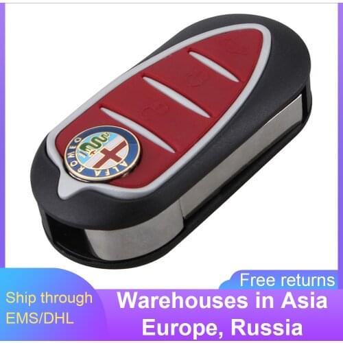 2018 1Pcs Super 3 BUTTONS Remote Key Fob Case Blade for Alfa Romeo Mito Giulietta GTO 159 Key Cover Car Key Shell zk30