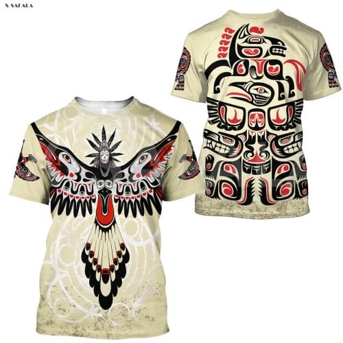 Aboriginal Haida Rico Puerto 3D Fashion All Over Printed Round Neck T-Shirts 1 Men Women Harajuku Casual Top Tee