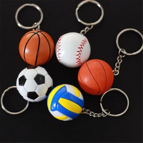 FREE SHIPPING 3D Sports Football Key Chains Souvenirs PU Leather Keyring for Men Soccer Fans Keychain Pendant Boyfriend Gifts